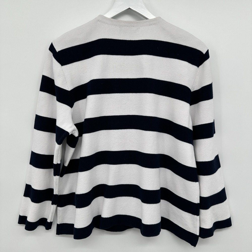 Lauren Ralph Lauren Cardigan Sweater Size XL 3/4 Sleeve Nautical Old Money Sail - Picture 7 of 10